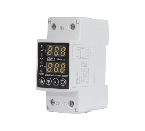 Реле напряжения RUCELF SRW-63a 14.5 кВт КА-00009130 Реле напряжения RUCELF SRW-63a 14.5 кВт КА-00009130