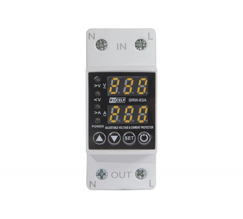 Реле напряжения RUCELF SRW-63a 14.5 кВт КА-00009130 Реле напряжения RUCELF SRW-63a 14.5 кВт КА-00009130