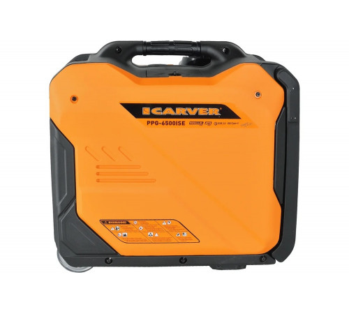 Инверторный генератор CARVER ppg -6500ise 3,5/4,0квт, 220/12в, 2 роз.,usb, дисплей,колеса 01.020.00046 Инверторный генератор CARVER ppg -6500ise 3,5/4,0квт, 220/12в, 2 роз.,usb, дисплей,колеса 01.020.00046