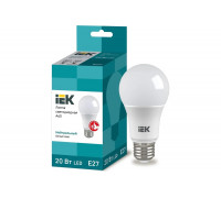 Светодиодная лампа IEK ECO A60 шар 20Вт 230В 4000К E27 LLE-A60-20-230-40-E27