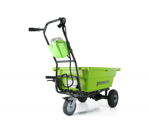 Садовая тележка самоходная GreenWorks 40V, 106 л, с 1хАКБ 4 Ач c USB и ЗУ 7400007USB4 Садовая тележка самоходная GreenWorks 40V, 106 л, с 1хАКБ 4 Ач c USB и ЗУ 7400007USB4