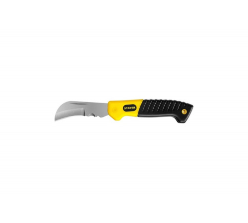STAYER складной, изогнутое лезвие, нож монтерский SK-С 45409 Professional STAYER складной, изогнутое лезвие, нож монтерский SK-С 45409 Professional