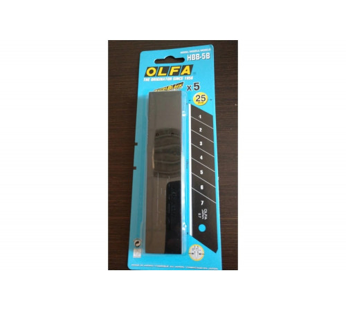 Сегментированное лезвие OLFA BLACK MAX 0.115, 220мм, 80мм, 10мм, Арт. OL-HBB-5B Сегментированное лезвие OLFA BLACK MAX 0.115, 220мм, 80мм, 10мм, Арт. OL-HBB-5B