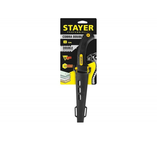 Выкружная мини-ножовка по гипсокартону STAYER Cobra Double-8 150 мм 2-15170_z01 Выкружная мини-ножовка по гипсокартону STAYER Cobra Double-8 150 мм 2-15170_z01