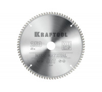 Диск пильный по алюминию Multi material 250x32 мм, 80Т KRAFTOOL 36953-250-32