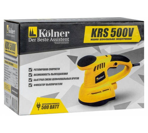 Шлифовальная эксцентриковая машина Kolner KRS 500V 8020700536 8030700536 Шлифовальная эксцентриковая машина Kolner KRS 500V 8020700536 8030700536