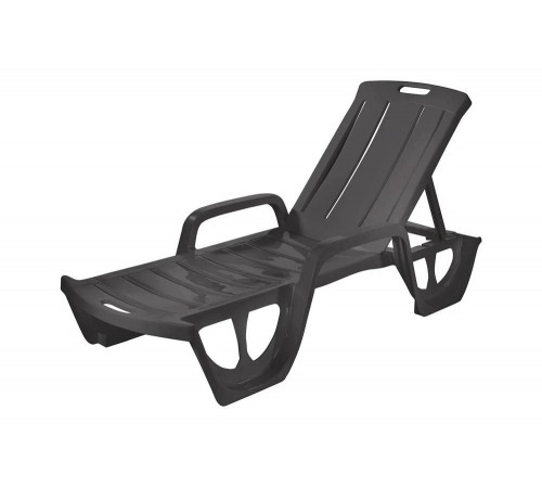 Шезлонг KETER FLORIDA, цвет графит, 17180024G Шезлонг KETER FLORIDA, цвет графит, 17180024G