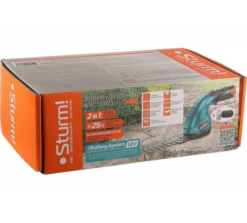 Кусторез аккумуляторный Sturm 1BatterySystem12V CHT1201 Кусторез аккумуляторный Sturm 1BatterySystem12V CHT1201