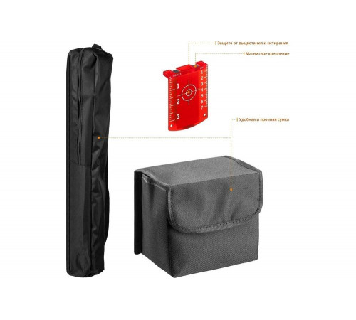 KRAFTOOL линейный лазерный нивелир со штативом LL3D 3 34640-3 Professional KRAFTOOL линейный лазерный нивелир со штативом LL3D 3 34640-3 Professional