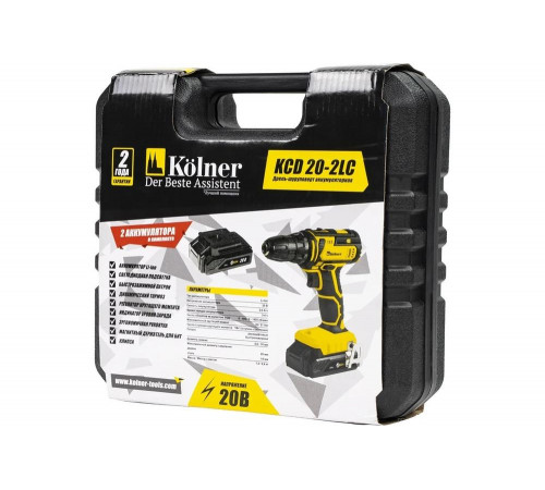 Аккумуляторная дрель-шуруповерт Kolner KCD 20-2LC Аккумуляторная дрель-шуруповерт Kolner KCD 20-2LC
