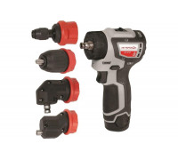 Бесщеточная аккумуляторная дрель-шуруповерт Интерскол ДА-10/12В 36 КомбиМАКС Li-ion, кейс, 2 аккум., 2Ач, 4 насадки 687.2.2.79
