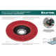 Лепестковый керамический торцевой круг 125x22,2мм P40 KRAFTOOL Keratron