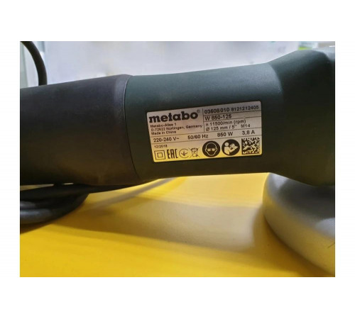Угловая шлифмашина Metabo W 850-125 603608010 Угловая шлифмашина Metabo W 850-125 603608010