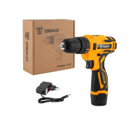 Аккумуляторная дрель-шуруповерт DEKO Banger 12V Li-Ion, 26Нм, 2х1.8 Ач, з/у 063-4169