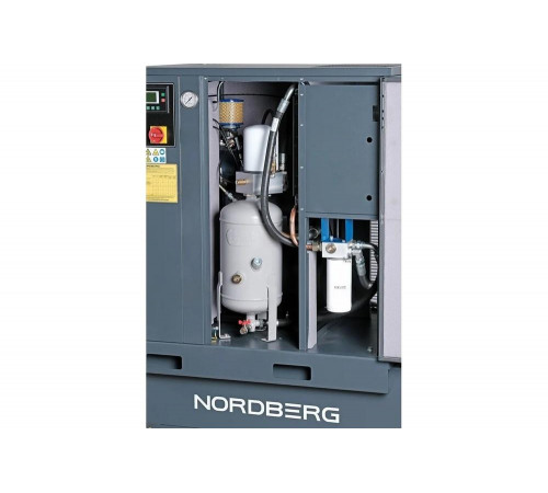 Винтовой компрессор NORDBERG 15кВт, 10Бар, 2250 л/мин, ресивер 500 л, осушитель NCS500/2100-10D 01-00000021 Винтовой компрессор NORDBERG 15кВт, 10Бар, 2250 л/мин, ресивер 500 л, осушитель NCS500/2100-10D 01-00000021