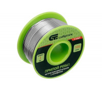 Припой с канифолью на пластмассовой катушке POS61 (1 мм; 100 г) СИБРТЕХ 913367