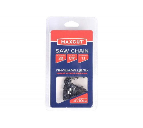 Цепь 71LV-28E, 1/4", 1.1 мм, 28 звеньев, блистер MaxCut 086321128