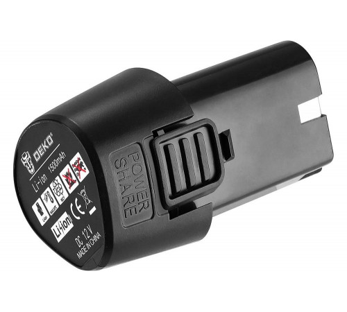 Литий-ионный аккумулятор для дрелей-шуруповертов DEKO DKCD12FU-Li и Banger 12V, 12В, 1,5 Ач 063-4379
