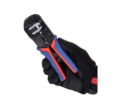 Пресс-клещи для штекеров RJ 45 Knipex 3-в-1, кол-во гнёзд: 1, 8-пин 8P8C, резка и зачистка кабеля, 190 мм KN-975113 Пресс-клещи для штекеров RJ 45 Knipex 3-в-1, кол-во гнёзд: 1, 8-пин 8P8C, резка и зачистка кабеля, 190 мм KN-975113