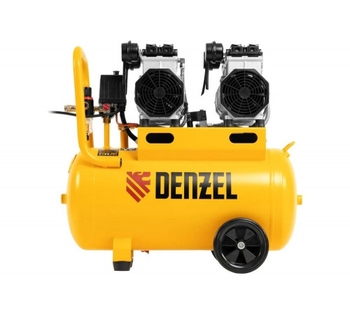 Компрессор DENZEL DLS 2200/50, 2200 Вт, 2х1100, 50 л, 380 л/мин// Denzel Компрессор DENZEL DLS 2200/50, 2200 Вт, 2х1100, 50 л, 380 л/мин// Denzel