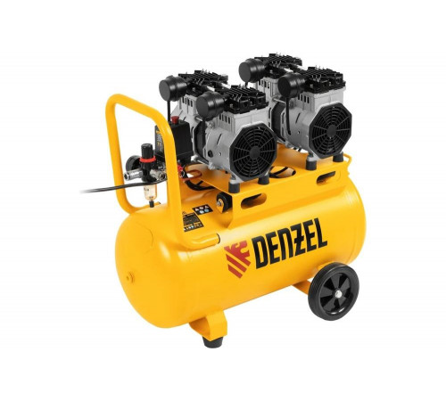 Компрессор DENZEL DLS 2200/50, 2200 Вт, 2х1100, 50 л, 380 л/мин// Denzel Компрессор DENZEL DLS 2200/50, 2200 Вт, 2х1100, 50 л, 380 л/мин// Denzel
