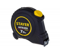 Рулетка Stayer АutoLock 7,5м / 25мм с автостопом 2-34126-07-25_z02