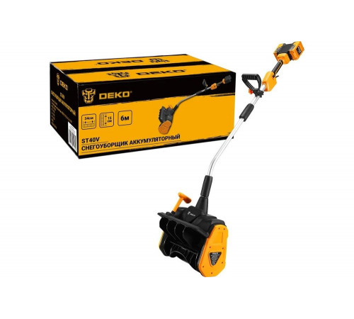 Аккумуляторный снегоуборщик DEKO ST40V, 2х4.0 Ач, 2хЗУ 063-4442 Аккумуляторный снегоуборщик DEKO ST40V, 2х4.0 Ач, 2хЗУ 063-4442