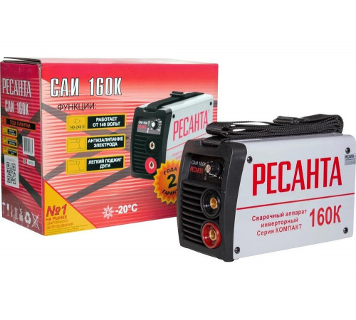 Инверторный сварочный аппарат Ресанта САИ160К Инверторный сварочный аппарат Ресанта САИ160К