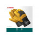 Комбинированные спилковые перчатки KRAFTOOL Combi XL 11310-XL