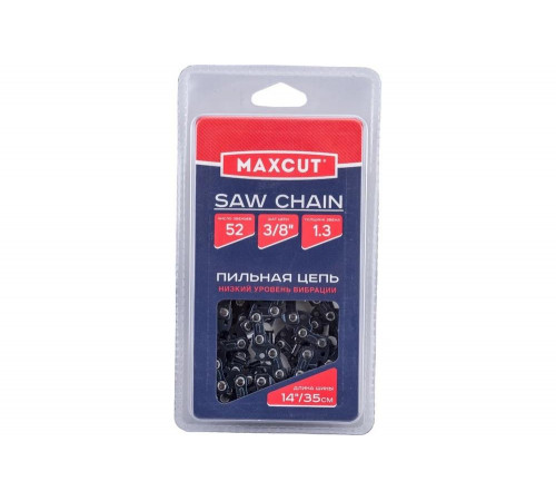 Цепь (91LV-52E; 3/8; 1,3; 52 звена; блистер) MAXCUT 086321052