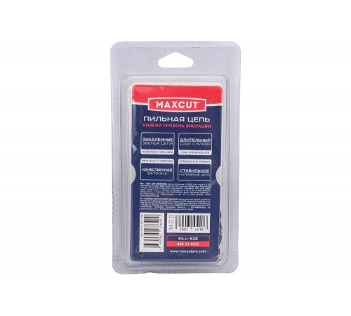 Цепь (91LV-52E; 3/8; 1,3; 52 звена; блистер) MAXCUT 086321052