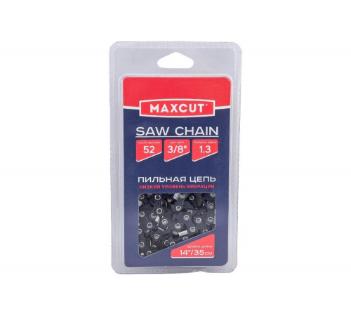 Цепь (91LV-52E; 3/8; 1,3; 52 звена; блистер) MAXCUT 086321052
