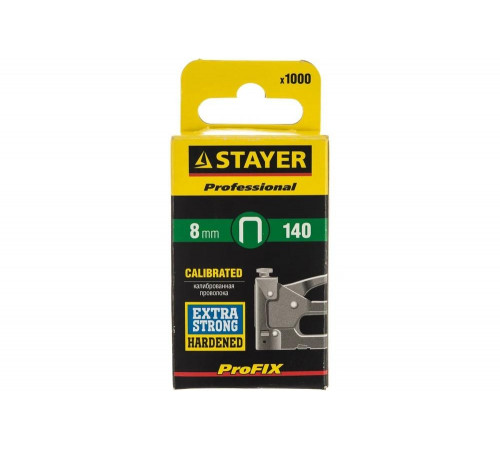 STAYER скобы тип 140, 8 мм, скобы особотвердые 31610-08 PROFESSIONAL