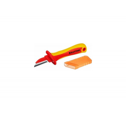 Диэлектрический, прямой нож электрика KRAFTOOL KN-1 1000В 45401