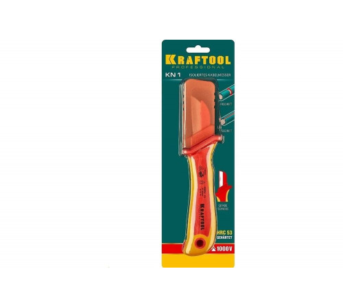 Диэлектрический, прямой нож электрика KRAFTOOL KN-1 1000В 45401
