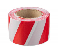 Сигнальная лента ЗУБР цвет красно-белый, 50мм х 200м, 12240-50-200