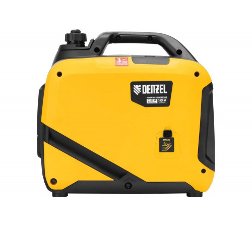 Генератор инверторный Denzel GS-2200iS, 2,2 кВт, 230 В, закрытый корпус, ручной старт 94713 Генератор инверторный Denzel GS-2200iS, 2,2 кВт, 230 В, закрытый корпус, ручной старт 94713