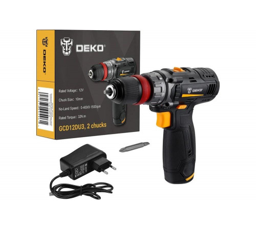 Аккумуляторная дрель-шуруповерт DEKO GCD12DU3 Li-Ion Аккумуляторная дрель-шуруповерт DEKO GCD12DU3 Li-Ion