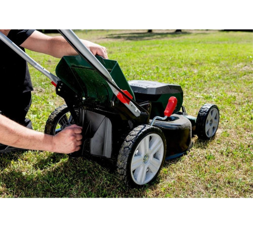 Аккумуляторная газонокосилка Metabo RM 36-18 LTX BL 46 2x 5.2 Ач ASC 55 T0524 Аккумуляторная газонокосилка Metabo RM 36-18 LTX BL 46 2x 5.2 Ач ASC 55 T0524