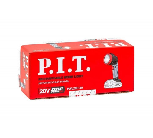 Аккумуляторный фонарь P.I.T. Solo (20В, 3Вт, 300Лм, поворотная головка, Power LED) PWL20H-3A