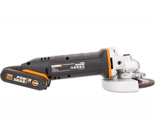 Аккумуляторная болгарка (ушм) WORX WX800