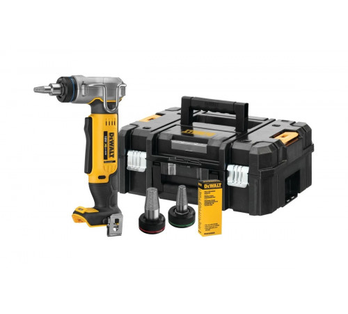 Аккумуляторный расширитель для труб DEWALT DCE400D2, 18 В, 60 ход/мин, до 25 мм, без АКБ и ЗУ, в кейсе TSTAK DCE400NT-XJ