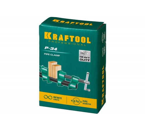 KRAFTOOL 3/4", струбцина трубная P-34 32302-1