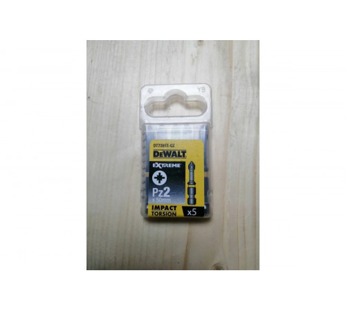 Биты ударные IMPACT Torsion Pz2, 57мм, 5шт. DEWALT DT7391T