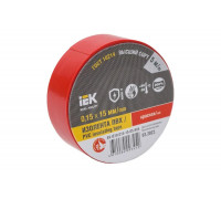 Изолента IEK Mixtape 7 0.15x15 мм, красная, 5 м EX-IZ10-C15-15-05-K04