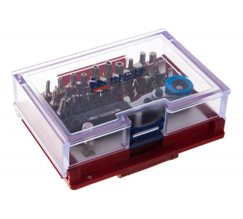 Набор вставок (бит) 1/4", PH, PZ, Hex, Torx, Slotted, 33 предмета МАСТАК 058-10033C Набор вставок (бит) 1/4", PH, PZ, Hex, Torx, Slotted, 33 предмета МАСТАК 058-10033C