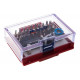 Набор вставок (бит) 1/4", PH, PZ, Hex, Torx, Slotted, 33 предмета МАСТАК 058-10033C