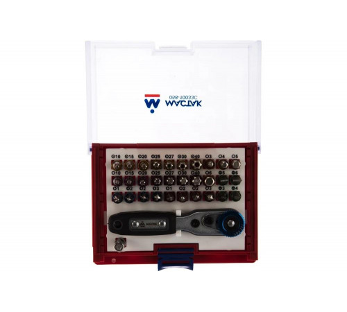 Набор вставок (бит) 1/4", PH, PZ, Hex, Torx, Slotted, 33 предмета МАСТАК 058-10033C Набор вставок (бит) 1/4", PH, PZ, Hex, Torx, Slotted, 33 предмета МАСТАК 058-10033C