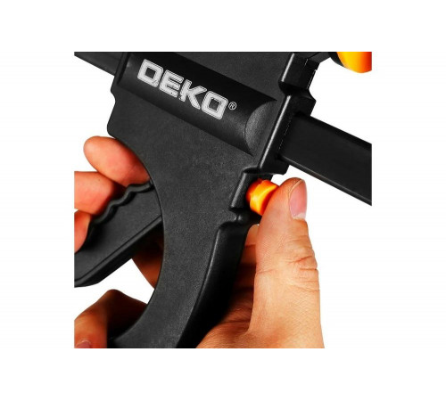 Быстрозажимная струбцина DEKO 200 мм CL200-2, 2 шт 065-0614