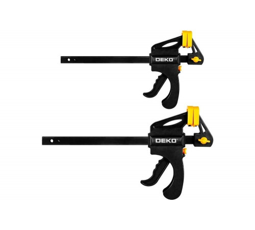 Быстрозажимная струбцина DEKO 200 мм CL200-2, 2 шт 065-0614